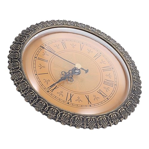 Housoutil Intarsien Quarz Uhr Vintage Schreibtisch Uhr Römische Zahl Bewegung Einfach Installieren Für Handwerk von Housoutil
