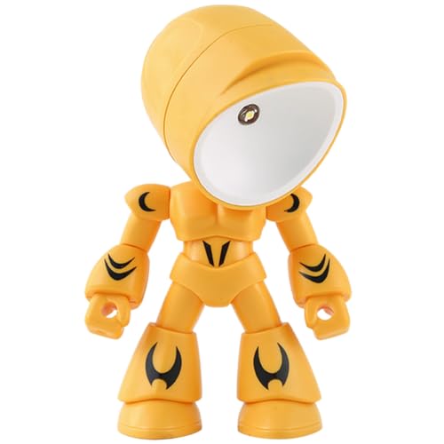 Housoutil Roboter-Tischlampe Mini-Roboter Tischdekoration Roboter für Kinder Nachttischlampe dekorative Tischleuchte Roboterlampe Nachtlampe studieren Nachtlicht für Schlafzimmer Kinderlampe von Housoutil