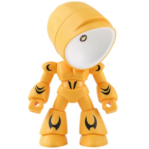 Housoutil Roboter-Tischlampe Mini-Roboter Tischdekoration Roboter für Kinder Nachttischlampe dekorative Tischleuchte Roboterlampe Nachtlampe studieren Nachtlicht für Schlafzimmer Kinderlampe von Housoutil