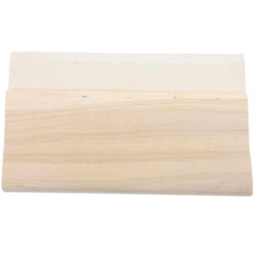 Housoutil Siebdruckrakel Gummi Holzgriff Langlebig Flexibler Farbkratzer für Textil und Grafikdruck Manuelles Rakelwerkzeug für Siebdruckfarbe von Housoutil