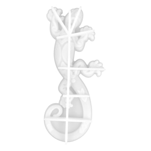 Housoutil Silikonform Gecko Wanddeko Wandornament Gießform DIY Basteln Epoxidharz Harzform Wetterfest Multifunktional für Haus Wandgestaltung von Housoutil
