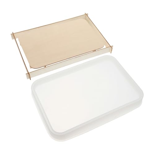 Housoutil Silikonform Großes Eckiges Tablett für Epoxidharz DIY Mold Robust Langlebig Vielseitig als Schmuckbox Dekotablett mit Holzständer für Heimwerker und Bastler Housoutil Silikonform Großes Eckiges Tablett für Epoxidharz DIY Mold Robust Langlebig Vielseitig als Schmuckbox Dekotablett mit Holzständer für Heimwerker und Bastler von Housoutil