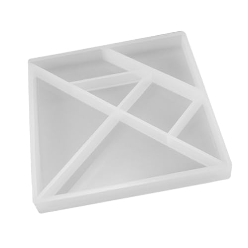 Housoutil Silikonform Tangram DIY Jigsaw Puzzle Form Flexibel Langlebig Epoxidharz Handwerk Silikonform für Kreative Bastelprojekte Geschenkidee für DIY fans von Housoutil