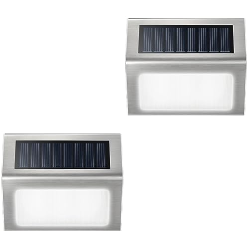 Housoutil Solar-Wandleuchte 2 Stück Solar-Außenleuchte Für Den Außenbereich Wandleuchte Für Den Außenbereich Wandbeleuchtung Solar-Deckleuchten Led-Wandleuchter Beleuchtung Treppenlicht Housoutil Solar-Wandleuchte 2 Stück Solar-Außenleuchte Für Den Außenbereich Wandleuchte Für Den Außenbereich Wandbeleuchtung Solar-Deckleuchten Led-Wandleuchter Beleuchtung Treppenlicht von Housoutil