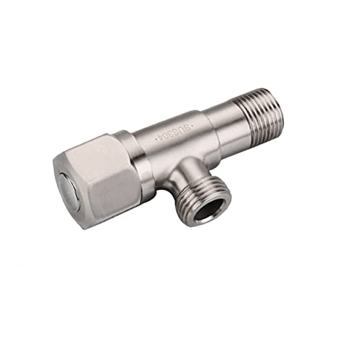 Housoutil Eckventil Badezimmer Edelstahl Bleifrei Warm und Kaltwasser Absperrventil Explosionsgeschützt Hohe Temperaturbeständigkeit für Toilette Küchenspüle Dusche Gartenbewässerung von Housoutil