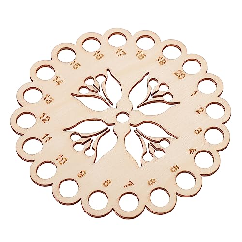 Housoutil Stickgarnhalter Holz Organizer Floss Holder Kreuzstichgarnhalter Hohlfaden-Organizer Nähgarnhalter Runder Ecken Design von Housoutil