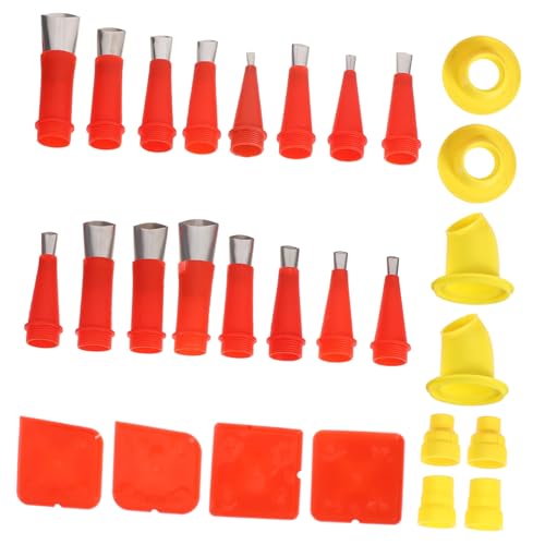 Housoutil Teiliges Edelstahl Caulking Nozzle mit Abnehmbarem Sockel Wiederverwendbare Dichtungsdüsen für Glas Dichtstoff Einfache Reinigung Präzise Anwendung Vielseitig für Sanitär und Housoutil Teiliges Edelstahl Caulking Nozzle mit Abnehmbarem Sockel Wiederverwendbare Dichtungsdüsen für Glas Dichtstoff Einfache Reinigung Präzise Anwendung Vielseitig für Sanitär und von Housoutil