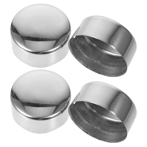 Housoutil Treppenendkappen Aus Metall Dekorative Handlauf-endkappen Runde Pfostenabdeckung 50 Mm Handlaufende 4er-set von Housoutil