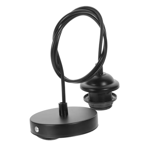 Housoutil Vintage Lampenfassung Hängelampe Fassung Feuerschutz Retro Pendelleuchte Sockel Schwarz Kabel Ersatz für Deckenlampe Installieren und Hitzebeständig Housoutil Vintage Lampenfassung Hängelampe Fassung Feuerschutz Retro Pendelleuchte Sockel Schwarz Kabel Ersatz für Deckenlampe Installieren und Hitzebeständig von Housoutil