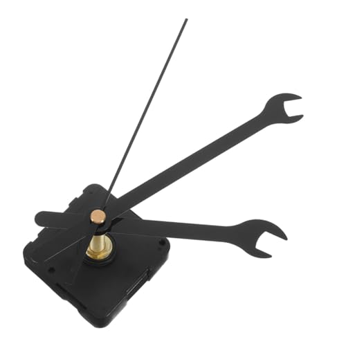 Housoutil Wanduhrwerk Quarzuhrwerk Lautlos Wanduhrwerk Wanduhr Reparatursatz Uhrenteile Uhrwerk Reparatursatz Nicht Tickender Uhrmotor Quarzwerk Kunststoff Schwarz von Housoutil