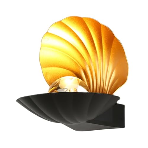 Housoutil Wasserdichte Shell Shape Wandleuchte Warmweiß Außen Innen Dekorative Lampe für Garten Terrasse Wohnzimmer Schlafzimmer Flur Housoutil Wasserdichte Shell Shape Wandleuchte Warmweiß Außen Innen Dekorative Lampe für Garten Terrasse Wohnzimmer Schlafzimmer Flur von Housoutil