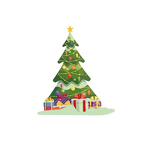 Housoutil Im Dunklen Weihnachtsbaum Leuchten Wandtattoo Weihnachtsbaum Weihnachtsdekoration Urlaub Fensterdekoration Weihnachtsbaum Wandtattoos Pvc-tapete Aufkleber Wandgemälde Dropshipping von Housoutil