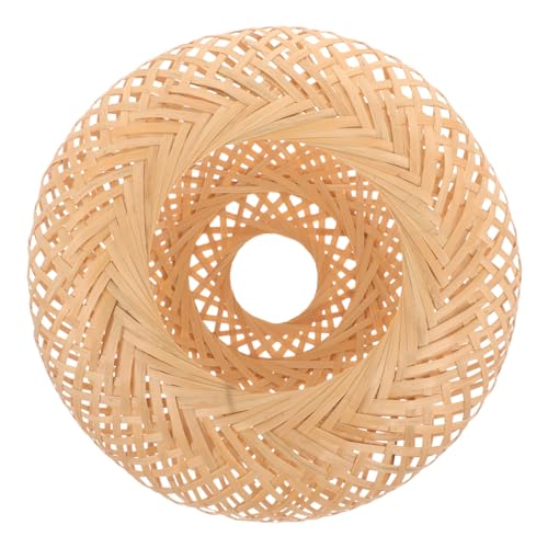 Housoutil Woven Naturfaser Lampenschirm Dekorative Pendelleuchte Abdeckung Leicht Robust Für Zuhause Hotel Restaurant Vielseitig von Housoutil