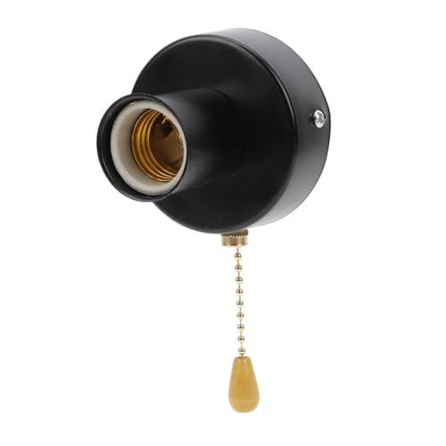 Housoutil Zugschalter Lampenfassung Edelstahl Zugkette Wandlampe Retro Pull Chain Light Fixture Deckenleuchte Lampenhalter Installieren und Austauschbar für Schlafzimmer Wohnzimmer Housoutil Zugschalter Lampenfassung Edelstahl Zugkette Wandlampe Retro Pull Chain Light Fixture Deckenleuchte Lampenhalter Installieren und Austauschbar für Schlafzimmer Wohnzimmer von Housoutil