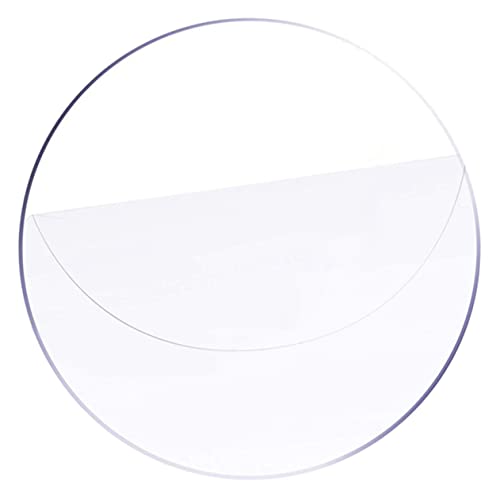Housoutil runde Acrylplatte runde Hintergrundabdeckung Kreis rundes Kuchenbrett runde Spiegel Bretter acrylglasscheiben bastelmaterial Acryltafeln für Schilder Acryl runden Transparent von Housoutil