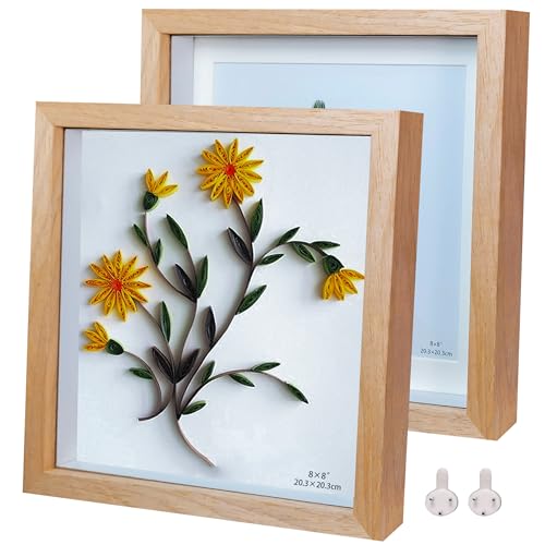 Houstimi 3D Bilderrahmen zum Befüllen Natural Bilderrahmen quadratisch holz Objektrahmen 20x20cm 2er-Pack Schattenbox Fotorahmen Hergestellt aus Massivholz und Echtglas Tiefe 1,5 cm Houstimi 3D Bilderrahmen zum Befüllen Natural Bilderrahmen quadratisch holz Objektrahmen 20x20cm 2er-Pack Schattenbox Fotorahmen Hergestellt aus Massivholz und Echtglas Tiefe 1,5 cm von Houstimi