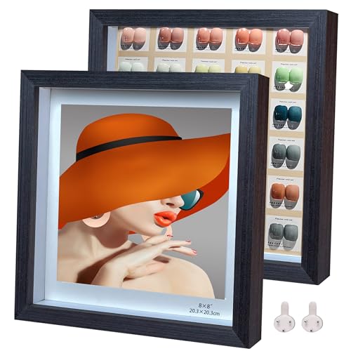 Houstimi 3D Bilderrahmen zum Befüllen Schwarzer Bilderrahmen quadratisch holz 20x20cm 2er-Pack Schattenbox Fotorahmen Hergestellt aus Massivholz und Echtglas Tiefe 1,5 cm Houstimi 3D Bilderrahmen zum Befüllen Schwarzer Bilderrahmen quadratisch holz 20x20cm 2er-Pack Schattenbox Fotorahmen Hergestellt aus Massivholz und Echtglas Tiefe 1,5 cm von Houstimi