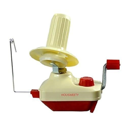 HOUSWEETY Manuell Wolle Winder Wollenwickler (Rot) von HOUSWEETY