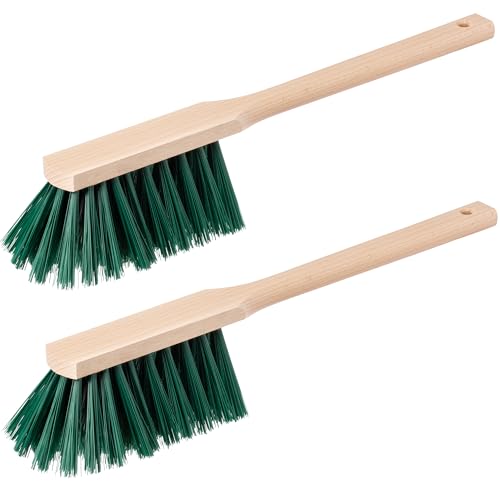 Handfeger Langer Stiel, 2er Set, Made in Germany, Robuster Handbesen mit langem Stiel ideal für Draußen, Garten, Außen, Langstiel Handkehrer Handfeger Langer Stiel, 2er Set, Made in Germany, Robuster Handbesen mit langem Stiel ideal für Draußen, Garten, Außen, Langstiel Handkehrer von Hovedal