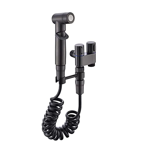 1 in 2 Out Dual Control Ventil 1 in 2 Out Waschmaschine Toilettenarmaturen Für Bidet Badezimmer Schwarz von HoveeLuty