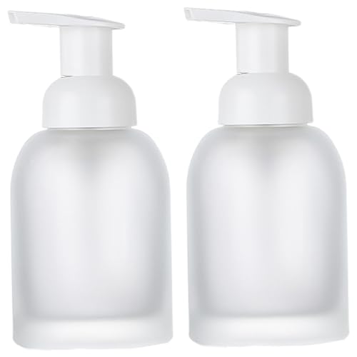 2 Stück Schaumseifenspender, 250 ml/15 oz, Glas-Seifenspender mit Pumpe, nachfüllbar, auslaufsicher, Schaumseifenspender für Badezimmer und Küche, Duschgel-Schaumpumpflasche, Schaumseifenspender für d 2 Stück Schaumseifenspender, 250 ml/15 oz, Glas-Seifenspender mit Pumpe, nachfüllbar, auslaufsicher, Schaumseifenspender für Badezimmer und Küche, Duschgel-Schaumpumpflasche, Schaumseifenspender für d von HoveeLuty
