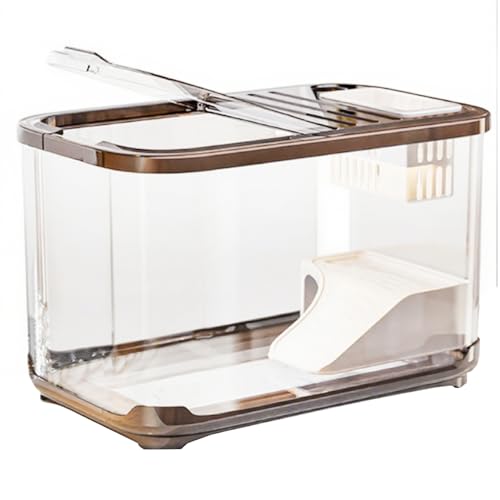 Aquarium, kompaktes Aquarium-Starter-Kit mit Klettergerüst, leicht zu reinigen und zu pflegen, für Schildkröten und Wassertiere, Goldfischbecken, Fischaquarium, Schildkrötenbecken von HoveeLuty