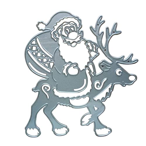 Christmas Cutting Dies Santa Claus Elk Metal Die Cut Cut Cut Diy Genossing Schablone für Schapbooking von HoveeLuty