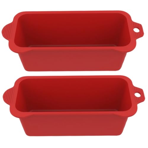 Fettauffänger, 2 Stück, Grillfettauffänger, 21, 1 x 8, 9 x 7, 1 cm, hitzebeständiger Grillfettauffänger aus Silikon, Anti-Überlauf-Grillfettbecher-Einlagen für Grill-Grillplatten, rote Grillfettbeche von HoveeLuty