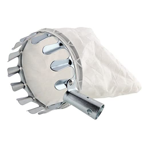 HoveeLuty Obstpicker Kirschpflücker Obsternte Kopf Metall Fruchtbarester Korb Mit Tragetaschen von HoveeLuty