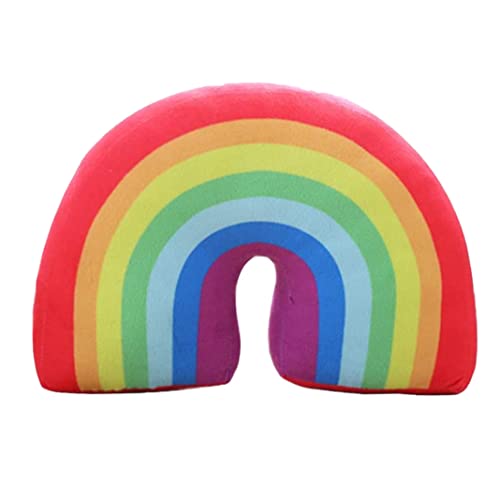 HoveeLuty Regenbogenkissen für Mädchen, 13,78 Zoll, bogenförmiges dekoratives Regenbogen-Sofakissen, Plüsch-PP-Baumwoll-Kissen für Sofa, Stuhl, Bett HoveeLuty Regenbogenkissen für Mädchen, 13,78 Zoll, bogenförmiges dekoratives Regenbogen-Sofakissen, Plüsch-PP-Baumwoll-Kissen für Sofa, Stuhl, Bett von HoveeLuty