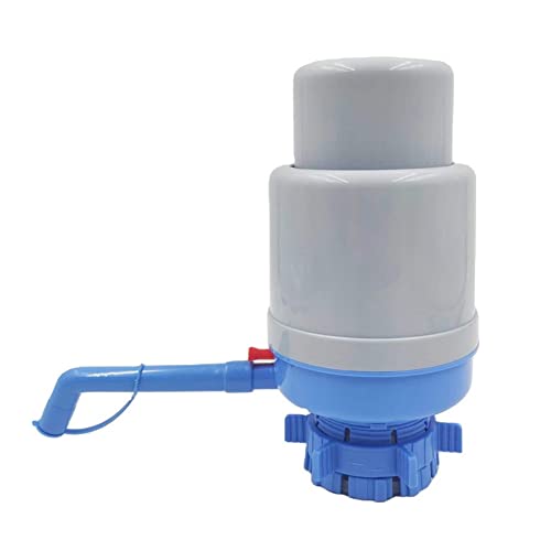 Wasserflasche Pumpe 5 Gallone Wasserspender Manuelle Trinkwasser-ruckspender Nein Tropfen Manuelle Druckentlastungsventil Grau Blau von HoveeLuty