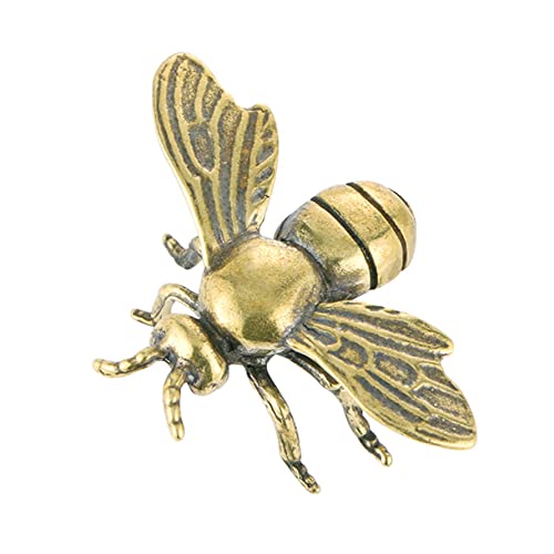 Mini -messingbienen Figur Exquisites Messing Craft Bienenverzierung Kleine Vintage -Bienen -Figur Retro Honeybee Desktop Ornamente von HoveeLuty