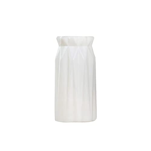 Nachahmung des Nordischen Stils Keramik Blumentopf Origami Plastik Vase Flasche Home Dekoration (weiß) Zuhause von HoveeLuty