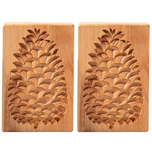 Plätzchenform mit Tannenzapfen 2 Stück 13 x 8 cm 3D-Plätzchenformen aus Holz DIY-Plätzchenstempel leicht zu lösende antihaftbeschichtete Plätzchenform Plätzchenstempel Backformen Backzubehör für Weihn Plätzchenform mit Tannenzapfen 2 Stück 13 x 8 cm 3D-Plätzchenformen aus Holz DIY-Plätzchenstempel leicht zu lösende antihaftbeschichtete Plätzchenform Plätzchenstempel Backformen Backzubehör für Weihn von HoveeLuty
