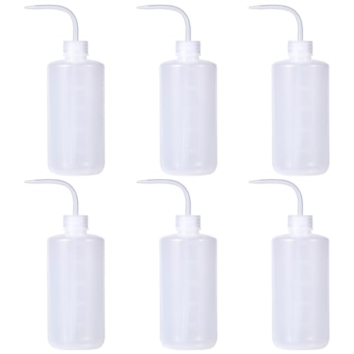 Quetschflaschen, 6 Stück, Quetschspender aus Kunststoff, 500 ml Quetschflasche mit Maßangaben, Quetschflaschen mit Düsen, tragbare Quetschflaschen für Flüssigkeiten, Quetschflaschen für medizinische B Quetschflaschen, 6 Stück, Quetschspender aus Kunststoff, 500 ml Quetschflasche mit Maßangaben, Quetschflaschen mit Düsen, tragbare Quetschflaschen für Flüssigkeiten, Quetschflaschen für medizinische B von HoveeLuty