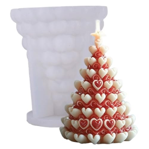 Weihnachtsbaum-Silikonform, 3D-Herzbaum, Silikon-Epoxidharzform für Epoxidharzguss, DIY-Aromatherapie-Kerzen, Wachs, Style1, Formen zur Kerzenherstellung, Weihnachts-Silikonformen, Silikon-Kerzen Weihnachtsbaum-Silikonform, 3D-Herzbaum, Silikon-Epoxidharzform für Epoxidharzguss, DIY-Aromatherapie-Kerzen, Wachs, Style1, Formen zur Kerzenherstellung, Weihnachts-Silikonformen, Silikon-Kerzen von HoveeLuty