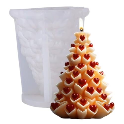 Weihnachtsbaum-Silikonform, 3D-Herzbaum, Silikon-Epoxidharzform für Epoxidharzguss, DIY-Aromatherapie-Kerzen, Wachs, Style2, Formen zur Kerzenherstellung, Weihnachts-Silikonformen, Silikon-Kerzen Weihnachtsbaum-Silikonform, 3D-Herzbaum, Silikon-Epoxidharzform für Epoxidharzguss, DIY-Aromatherapie-Kerzen, Wachs, Style2, Formen zur Kerzenherstellung, Weihnachts-Silikonformen, Silikon-Kerzen von HoveeLuty