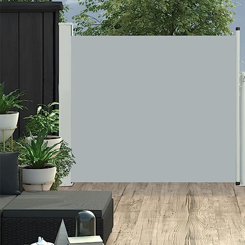 Hovothy 100x300 cm Ausziehbare Seitenmarkise Grau Sichtschutz Balkon Schlichte Sichtschutz Garten Stilvolle Terrassen Sichtschutz Automatische Rückrollfunktion Windschutz Regenschutz Sonnenschutz Hovothy 100x300 cm Ausziehbare Seitenmarkise Grau Sichtschutz Balkon Schlichte Sichtschutz Garten Stilvolle Terrassen Sichtschutz Automatische Rückrollfunktion Windschutz Regenschutz Sonnenschutz von Hovothy
