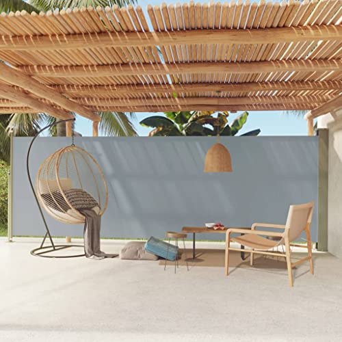 Hovothy 180x600 cm Seitenmarkise Ausziehbar Grau Sichtschutz Balkon Schlichte Sichtschutz Garten Stilvolle Terrassen Sichtschutz Automatische Rückrollfunktion Windschutz Regenschutz Sonnenschutz Hovothy 180x600 cm Seitenmarkise Ausziehbar Grau Sichtschutz Balkon Schlichte Sichtschutz Garten Stilvolle Terrassen Sichtschutz Automatische Rückrollfunktion Windschutz Regenschutz Sonnenschutz von Hovothy