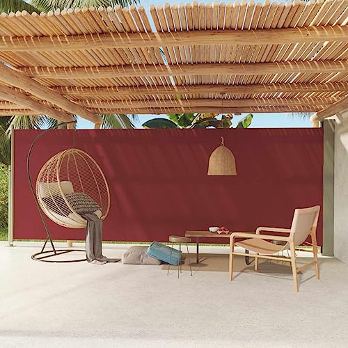 Hovothy 200x600 cm Seitenmarkise Ausziehbar Rot Sichtschutz Balkon Schlichte Sichtschutz Garten Stilvolle Terrassen Sichtschutz Automatische Rückrollfunktion Windschutz Regenschutz Sonnenschutz Hovothy 200x600 cm Seitenmarkise Ausziehbar Rot Sichtschutz Balkon Schlichte Sichtschutz Garten Stilvolle Terrassen Sichtschutz Automatische Rückrollfunktion Windschutz Regenschutz Sonnenschutz von Hovothy