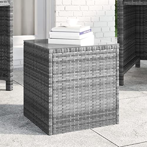 Hovothy Beistelltisch Grau 40x37x40,5 cm Poly Rattan Balkontisch Gartentische Rattan Tisch Garten Beistelltisch Outdoor Geeignet für Den Einsatz Im Innen- Und AußEnbereich Hovothy Beistelltisch Grau 40x37x40,5 cm Poly Rattan Balkontisch Gartentische Rattan Tisch Garten Beistelltisch Outdoor Geeignet für Den Einsatz Im Innen- Und AußEnbereich von Hovothy