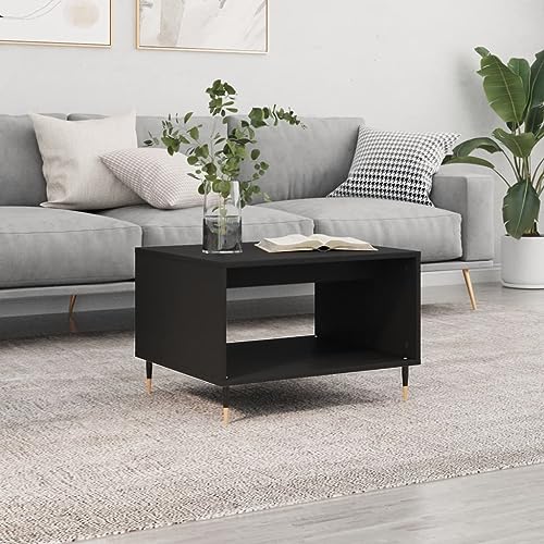 Hovothy Couchtisch 60x50x40 cm Couchtisch Wohnzimmer Beistelltisch Sofa Tische Living Room Table Schreibtisch Sofatisch Mit Stauraum Schwarz von Hovothy