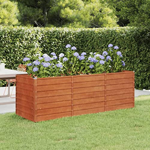 Hovothy Hochbeet Rostig Anzuchtbeet Gemüsebeet Stahl Raised Bed Gartenbeet Gemüsebeet Wetterfest Pflanzenbeet Kräuterbeet Outdoor Geeignet Rostig 240x80x77 cm Cortenstahl Hovothy Hochbeet Rostig Anzuchtbeet Gemüsebeet Stahl Raised Bed Gartenbeet Gemüsebeet Wetterfest Pflanzenbeet Kräuterbeet Outdoor Geeignet Rostig 240x80x77 cm Cortenstahl von Hovothy