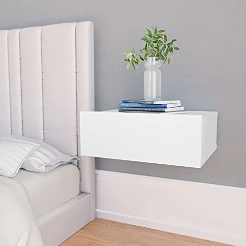 Hovothy Nachtschrank Hängende Beistellschrank aus Holzwerkstoff Wand-Nachttisch 2 STK. Nachtkonsole Lagerschrank Möbelstück für Schlafzimmer Klassischen und Praktischen Design Weiß 40x30x15 cm Hovothy Nachtschrank Hängende Beistellschrank aus Holzwerkstoff Wand-Nachttisch 2 STK. Nachtkonsole Lagerschrank Möbelstück für Schlafzimmer Klassischen und Praktischen Design Weiß 40x30x15 cm von Hovothy