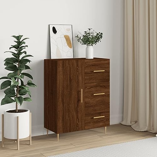 Hovothy Sideboard Aufbewahrungsschrank Vitrinenschrank Elegantes Design Multifunktionale Möbel Inneneinrichtung Braun Eichen-Optik 69,5x34x90 cm Hovothy Sideboard Aufbewahrungsschrank Vitrinenschrank Elegantes Design Multifunktionale Möbel Inneneinrichtung Braun Eichen-Optik 69,5x34x90 cm von Hovothy