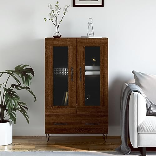 Hovothy Sideboard Multifunktionale Möbel Inneneinrichtung Aufbewahrungsschrank Vitrinenschrank Platzsparendes Design Braun Eichen-Optik 69,5x31x115 cm Hovothy Sideboard Multifunktionale Möbel Inneneinrichtung Aufbewahrungsschrank Vitrinenschrank Platzsparendes Design Braun Eichen-Optik 69,5x31x115 cm von Hovothy