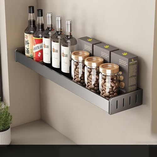 Hovoto Gewürzregal Wand ohne Bohren, Gewürzregal Hängend, Gewürz Organizer für Bad und Küche, 60cm Hovoto Gewürzregal Wand ohne Bohren, Gewürzregal Hängend, Gewürz Organizer für Bad und Küche, 60cm von Hovoto