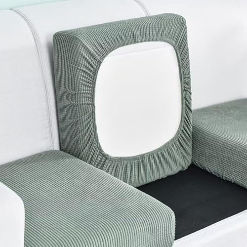 Hovoto Sofa Sitzkissenbezug, Sofa Sitzkissenbezug Stretch, Elastischer Kissenbezüge, Husse Überzug Bezug Für Sofa Sitzkissen, rutschfest Stoff Tartan, Grün, 1 Seater Hovoto Sofa Sitzkissenbezug, Sofa Sitzkissenbezug Stretch, Elastischer Kissenbezüge, Husse Überzug Bezug Für Sofa Sitzkissen, rutschfest Stoff Tartan, Grün, 1 Seater von Hovoto