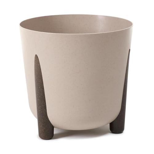 HowHomely Beige Blumentopf Kunststoff mit Braunen Füßen | ECO Pflanzschalen Ø 34,1 x H 32 cm | Leichter und Stabiler Blumenübertopf für Indoor oder Balkon und Terrasse HowHomely Beige Blumentopf Kunststoff mit Braunen Füßen | ECO Pflanzschalen Ø 34,1 x H 32 cm | Leichter und Stabiler Blumenübertopf für Indoor oder Balkon und Terrasse von HowHomely