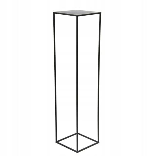 HowHomely Blumenständer Metall Schwarz 100 cm Hoch - Solider und Robuster Blumenhocker Metall - Pflanzenständer für die Dekoration in Wohnzimmer Schlafzimmer oder Büro von HowHomely